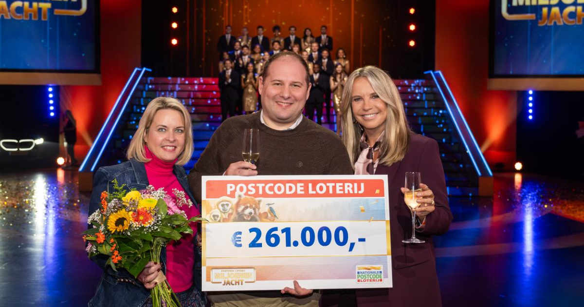 Jeroen uit Maastricht wint 261.000 euro bij Postcode Loterij ...